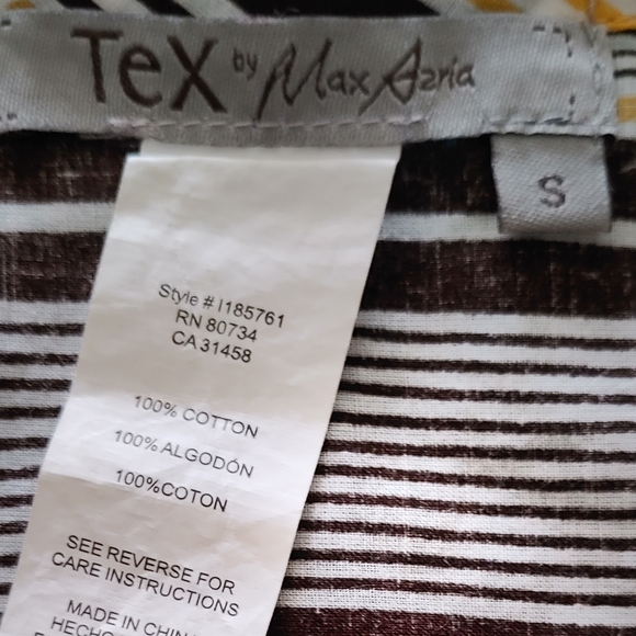 Tex by MaxAzria striped top - Picture 2 of 3
